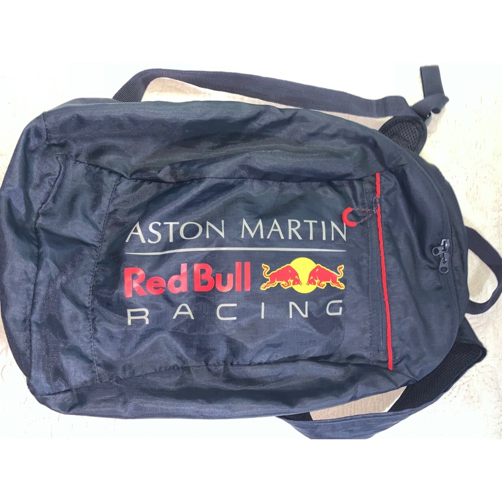 Aston Martin Red Bull Racing Backpack Navy Blue F1 Team Lightweight Travel Bag